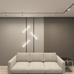 DK8040-BW+BK Акцентный светильник SMART SPOT 9W DIM 3000K-6000K, черный с белым, алюминий