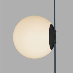 DK5553-BK Cветильник для трека-ремня Belty, серия Orb, со светодиодом, D180*H181мм, 48V DC, 10W, RA90, 120°, 3000K, IP20, белый, акрил