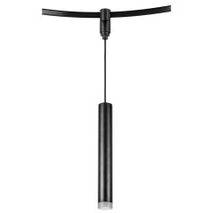 237137 Светильник 48V подвесной д/1-фазн трека DUE LED 5W 300LM 24G ЧЕРНЫЙ 3000K IP20