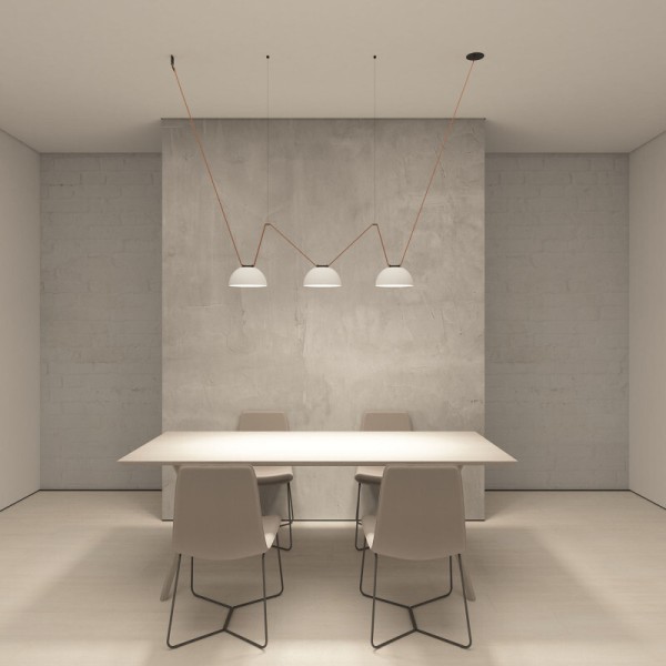 DK5561-WH+BK Cветильник для трека-ремня Belty, серия Flow, со светодиодом, D220*H117мм, 48V DC, 24W, RA90, 120°, 3000K, IP20, белый с черным, алюминий