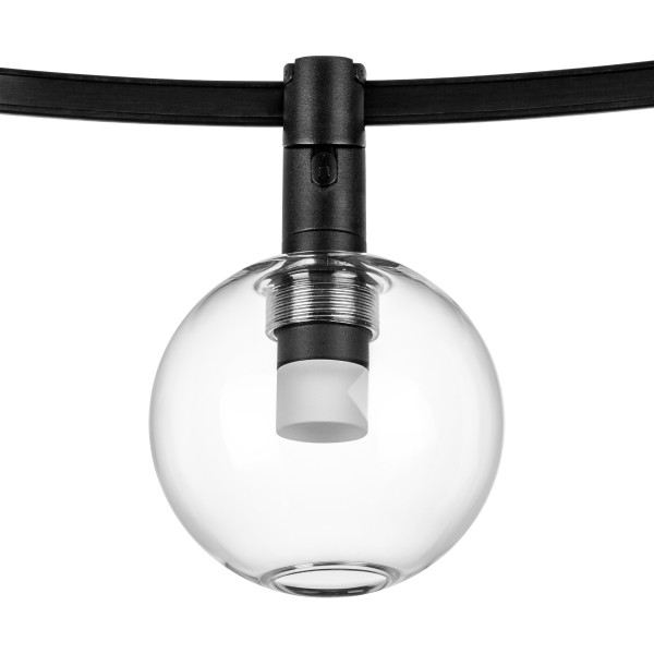 207637 Светильник 48V д/1-фазн трека DUE LED 3W 120LM 100G ЧЕРНЫЙ 3000K IP20