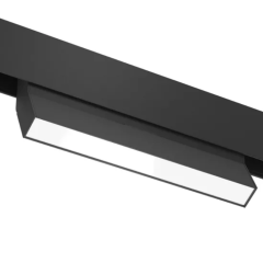 Трековый светодиодный светильник магнитный SPOT BLACK BOOK MAGNETIC S20 48V 16W 110° CRI90 OSRAM 4000K | Черный корпус L220хH110mm