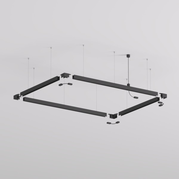 TR2127-BK Механический подвес для трека SMART BASE, IP20, 5м, черный, алюминий