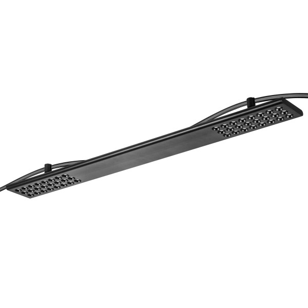 267737 Светильник 48V д/1-фазн трека DUE LED 2х24W 2900LM 90G ЧЕРНЫЙ 3000K IP20