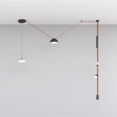 DK5571-BK Cветильник для трека-ремня Belty, серия Grill, со светодиодом, L323*W40*H45, 48V DC, 12W, RA90, 24°, 3000K, IP20, черный, алюминий