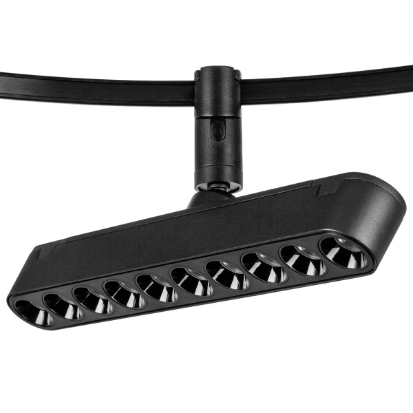 267537 Светильник 48V д/1-фазн трека DUE LED 10W 430LM 24G ЧЕРНЫЙ 3000K IP20