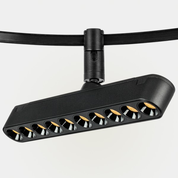 267537 Светильник 48V д/1-фазн трека DUE LED 10W 430LM 24G ЧЕРНЫЙ 3000K IP20