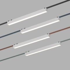 DK5576-WH Cветильник для трека-ремня Belty, серия Linear, со светодиодом, L642*W40*H45мм, 48V DC, 24W, RA90, 120°, 4000K, IP20, белый, алюминий