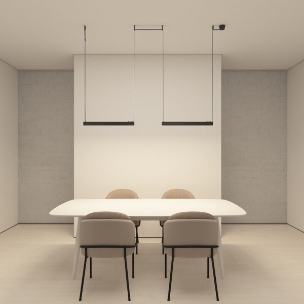 DK5573-BK Cветильник для трека-ремня Belty, серия Grill, со светодиодом, L642*W40*H45мм, 48V DC, 24W, RA90, 24°, 3000K, IP20, черный, алюминий