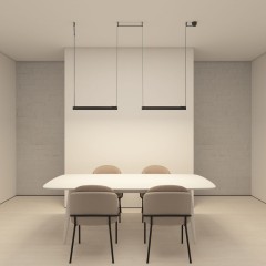 DK5573-BK Cветильник для трека-ремня Belty, серия Grill, со светодиодом, L642*W40*H45мм, 48V DC, 24W, RA90, 24°, 3000K, IP20, черный, алюминий