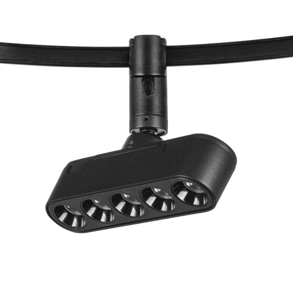 267437 Светильник 48V д/1-фазн трека DUE LED 5W 220LM 24G ЧЕРНЫЙ 3000K IP20