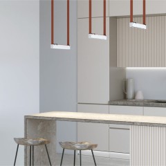 DK5571-WB Cветильник для трека-ремня Belty, серия Grill, со светодиодом, L323*W40*H45мм, 48V DC, 12W, RA90, 24°, 3000K, IP20, белый с черным, алюминий