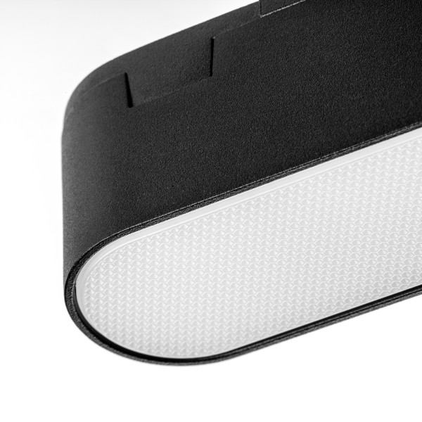 267237 Светильник 48V д/1-фазн трека DUE LED 5W 200LM 100G ЧЕРНЫЙ 3000K IP20