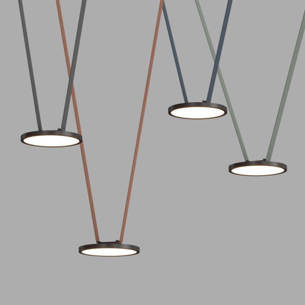 DK5566-BK Cветильник для трека-ремня Belty, серия Flow, со светодиодом, D168*H29.5мм, 48V DC, 10W, RA90, 120°, 4000K, IP20, черный, алюминий