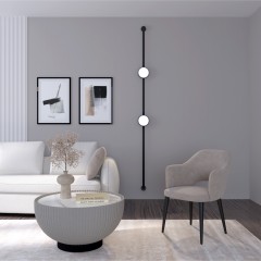 DK5566-BK Cветильник для трека-ремня Belty, серия Flow, со светодиодом, D168*H29.5мм, 48V DC, 10W, RA90, 120°, 4000K, IP20, черный, алюминий