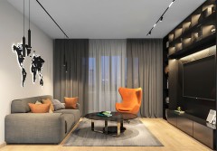 DK8003-BK Линейный светильник SMART LINEAR 9W DIM 3000K-6000K черный