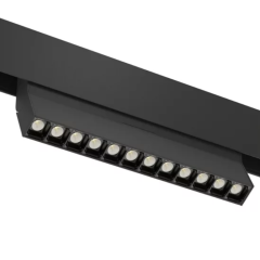 Трековый светодиодный светильник магнитный SPOT BLACK BOOK MAGNETIC S20 48V 16W 36° CRI90 OSRAM 3000-6000K Tuya Smart | Черный корпус L220хH110mm