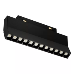 Трековый светодиодный светильник магнитный SPOT BLACK BOOK MAGNETIC S20 48V 16W 36° CRI90 OSRAM 3000-6000K Tuya Smart | Черный корпус L220хH110mm