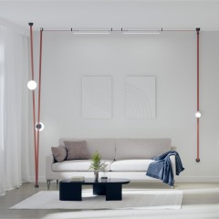 DK5577-WH Cветильник для трека-ремня Belty, серия Linear, со светодиодом, L642*W40*H45мм, 48V DC, 24W, RA90, 120°, 3000K, IP20, белый, алюминий