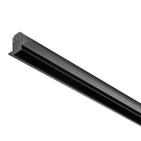 509227 Трек встраиваемый UNO 48V 2м ЧЕРНЫЙ (Заглушки и декоративный экран в комплекте)