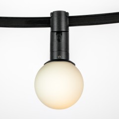 207837 Светильник 48V д/1-фазн трека DUE LED 3W 105LM 100G ЧЕРНЫЙ 3000K IP20