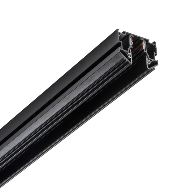 509427L Трек с гарпунной системой монтажа UNO 2 метра ЧЕРНЫЙ (2 заглушки и резинка 4м в комплекте)