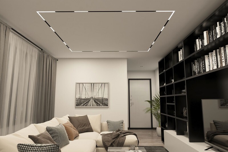 DK8014-BK Угловой светильник SMART LINEAR ANGLE 18W DIM 3000K-6000K, черный