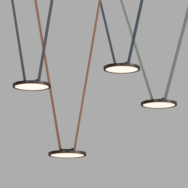 DK5567-BK Cветильник для трека-ремня Belty, серия Flow, со светодиодом, D168*H29.5мм, 48V DC, 10W, RA90, 120°, 3000K, IP20, черный, алюминий