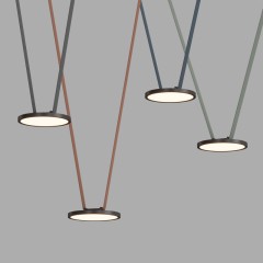 DK5567-BK Cветильник для трека-ремня Belty, серия Flow, со светодиодом, D168*H29.5мм, 48V DC, 10W, RA90, 120°, 3000K, IP20, черный, алюминий