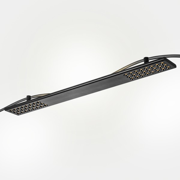 267937 Светильник 48V д/1-фазн трека DUE LED 2х24W+15W 2900LM 90G ЧЕРНЫЙ 3000K IP20