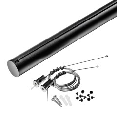 508927 Штанга крепежная 2м д/тканевого трека д/светильников 208ххх NOVE ЧЕРНЫЙ