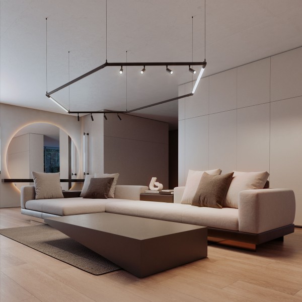 Module System Набор подвеса угловой без питания (черный) 85188/00