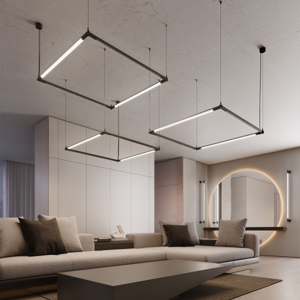 Module System Набор подвеса угловой без питания (черный) 85188/00