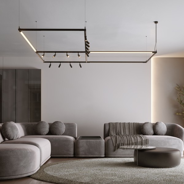 Module System Набор подвеса угловой без питания (черный) 85188/00