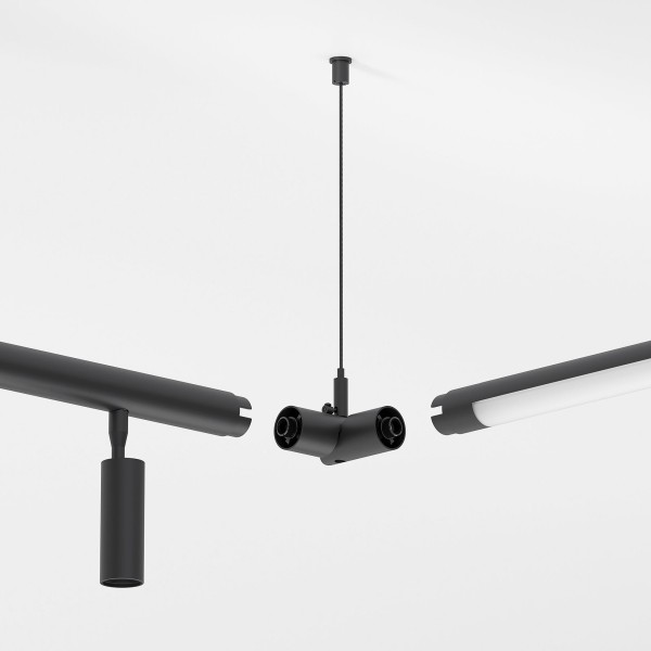 Module System Набор подвеса угловой без питания (черный) 85188/00