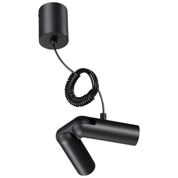 359387 KONST NT24 041 черный База накладная для ввода питания с гибким угловым соединителем «L» и проводом-подвесом (длина провода  -  2м) IP20 48V GLAT