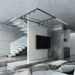 Module System Трековый светильник 18W 3000K (черный) 85177/01