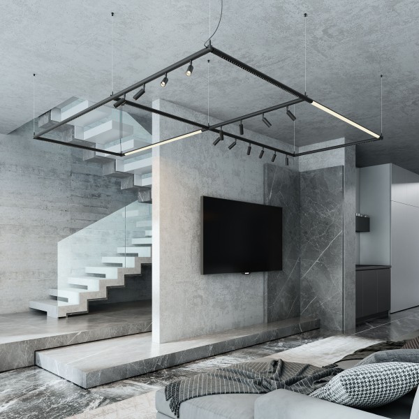 Module System Трековый светильник 24W 3000K (черный) 85174/01