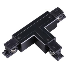 135061 PORT NT19 257  черный Соединитель &quot;T&quot; левый внутренний с токопроводом для трехфазн.шинопровод