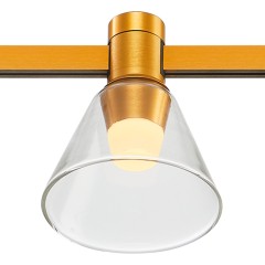 ST814.206.03 Магнитный трековый светильник FARM Золотистый LED 1*3W 3000K 89Lm Ra90 120 IP20 D90xH10 FARM
