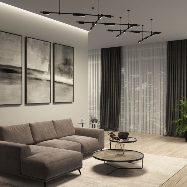 Esthetic Magnetic Трековый светильник 6W 3000K (чёрный) 85122/01