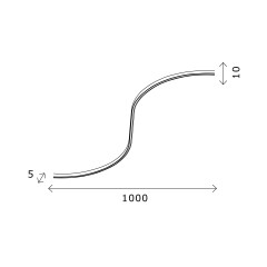 ST668.436.08 Гибкий светодиодный светильник Белый,Черный LED 1*8W 3000K 170Lm Ra>80 100° IP20 L1 000 SUPER5