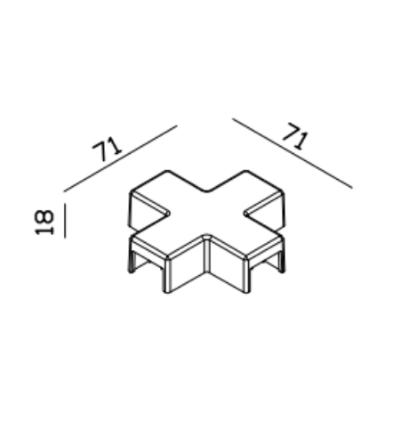 Соединитель корда Х-образный