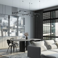 Esthetic Magnetic Трековый светильник 3W 3000K (чёрный) 85116/01