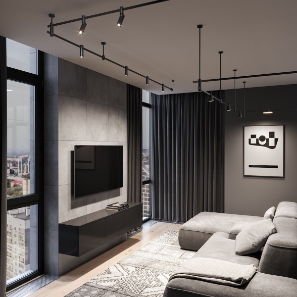 Esthetic Magnetic Трековый светильник 5W 3000K (чёрный) 85114/01