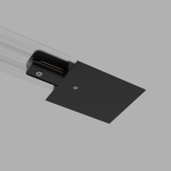 Ввод питания и заглушка торцевая для однофазного встраиваемого шинопровода черный TRPF-1-BK