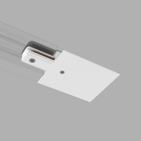 Ввод питания и заглушка торцевая для однофазного встраиваемого шинопровода белый TRPF-1-WH