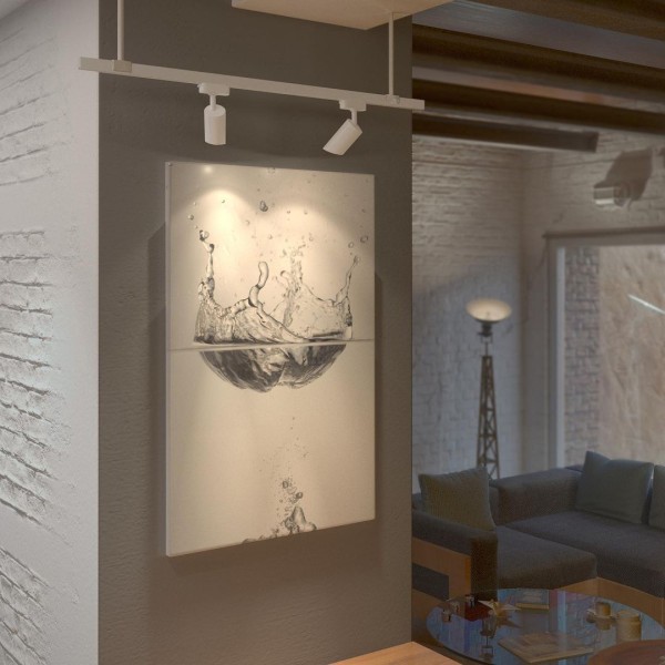 Трековый светильник для однофазного шинопровода Splay GU10 Белый MRL 1006