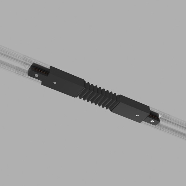 Гибкий коннектор для однофазного шинопровода черный TRC-1-1-FLEX-BK