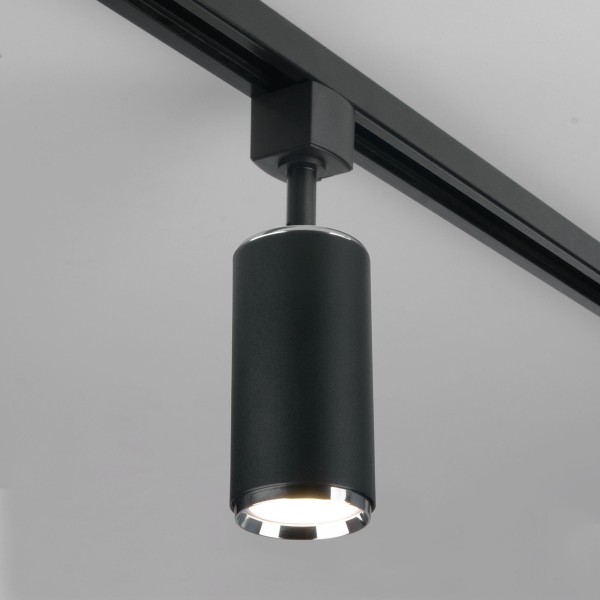 Трековый светильник для однофазного шинопровода Svit GU10 Черный/хром MRL 1013